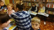 Pasowanie na czytelnika w Filii Bibliotecznej w Leszczydole Nowinach, 